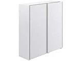 Marque Amazon - Movian - Armoire 2 portes coulissantes Kolva Modern, 61 x 180 x 197, Blanc