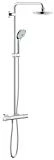 GROHE Colonne de Douche avec Inverseur Manuel Euphoria 27296001, Argent, 180mm