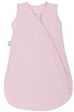 P'tit Basile - Gigoteuse été bébé jersey Bio 0-6 mois - 70 cm - naissance - rose clair - légère et douce