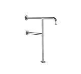 TTW Rampe de Douche, Type F, 70 cm, accoudoir de Toilettes en Acier Inoxydable, Baignoire Poignée antidérapante pour Personnes âgées, sans barrière (Color : Parent)