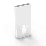 Module sanitaire 805S pour WC suspendu - en verre blanc ou noir - avec capteur sensitif, Couleur:Blanc
