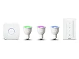 Philips Hue Kit de Démarrage White And Color Ambiance  3 X GU10 6,5 W [Pont et Interrupteur avec Variateur Inclus] - Fonctionne avec Alexa