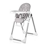 Chaise Haute pour Bebe Evolutive, Reglable et Pliable - 7 Hauteurs Différentes, Dossier Enfant Inclinable 5 Positions, Tablette Amovible, Plateau Clipsable (Nettoyage Facile), Coussin Bébé Confort