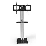 Xue Universal TV Cart, TV Stand Multi-Directionnel De Rotation pour 32-65 inch Tilt Pivotant Chambre À Coucher Bureau Chambre Salle De Réunion Appel Vidéo