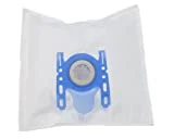 Lot de 10 sacs filtrants DREHFLEX SB017-1 - Pour aspirateurs comme Bosch, Siemens, Privileg - Compatibles avec le type G - Remplacent VS06G2410, VS06B112A, synchropower de type G, Swirl S62, S67, S68