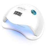 SUNUV 48W LED Sèche Ongles Lampe UV pour toutes les Gels avec minuterie, écran LCD, avec capteur et temps de durcissement à double vitesse SUN5Plus