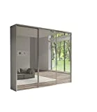 Armoire, Penderie avec 3 Portes coulissantes (L x H x P):254x244x62 Bora (3 x Miroir)