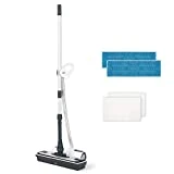 Polti Moppy Nettoyeur de Sols avec Vapeur, sans Fil, pour tous les Sols et les Surfaces Verticales Lavables, Blanc