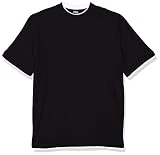Urban Classics - T-Shirt Manches Longues Homme, Multicolore (Black/White), XXXXXXL