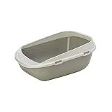 BAC LITIERE GEANT POUR CHAT 65 CM /GRANDE MAISON TOILETTE POUR CHAT JUSQU'À 8/9 KG