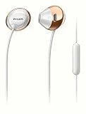 Philips Flite Hyprlite SHE4205WT Écouteurs Intra-Auriculaires avec Micro, Télécommande, Ultra-Fin et Léger, Blanc et Rose