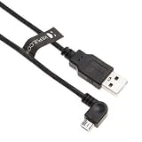 Câble Micro USB Chargeur à Angle Droit Data Sync Câble de Recharge Compatible avec Tomtom GO 40/50 / 500/5000 / 510/5100 / 60/600 | Cordon 1m