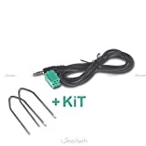 Câble Aux Audio en + Kit Démontage d'autoradio pour renault clio megane modus Scenic Twingo Laguna autoradio Update List Jack 3,5 mm Longueur 150 cm pour iPhone MP3 Smartphone