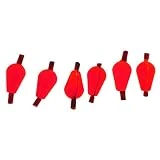Lot de 6pcs Flotteur en Mousse Indicateur Accessoire pour Pêche à La Mouche - Rouge