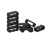 Chofit Keepers pour Vivomove HR/Vivoactive Montre GPS 3 Sangles Attaches Anneaux Supports 10-Pack en Silicone Noir Bande de sécurité Passants pour Gamin Vivomove HR/Vivoactive 3 Smartwatch