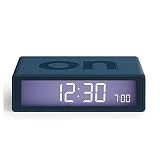 Lexon Flip+ Réveil LCD en Caoutchouc Bleu Canard