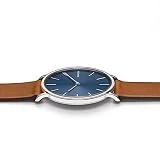 Skagen Homme Analogique Quartz Montre avec Bracelet en Cuir SKW6446