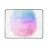 SHAOKAO Tapis de Couverture de Couleur différente réaliste de Barbe à Papa Portable et Pliable 60x78 Pouces Tapis Pratique pour Le Camping de Pique-Nique Plage en Plein air