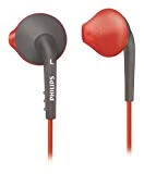 Philips Action Fit SHQ1200/10 Ecouteurs Sport semi intra-auriculaires résistants à la transpiration et lavable à l'eau Gris / Orange