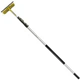 DocaPole 2m - 7m Tige d'extension + Raclette et lave-glace Combo // Pole télescopique pour le nettoyage des vitres // Comprend 3 tailles de lames de raclette
