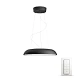 Philips Hue White Ambiance Amaze Suspension Noire 39 W [Interrupteur avec Variateur Inclus], Lampe Connectée - Lumière Led Blanche Naturelle - Compatible avec Apple Homekit - Fonctionne avec Alexa