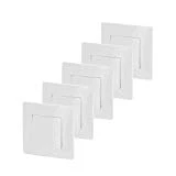 Legrand LEG200380 Lot de 5 interrupteurs ou va-et-vient/Eclat - Niloé, Blanc
