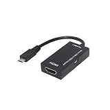 NiceButy 1PCS HDMI HD Câble Convertisseur Adaptateur HDTV Moniteur de Lecture du projecteur (Noir) Accessoires électroniques