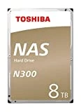 Toshiba N300 Disque Dur Nas - Disque Dur Interne 8 To - 3,5' (Pouces) - Disque Dur Réseau Interne avec 7200 Tours par Minute (Tpm) et 6 Go/s - Protection Idéale Contre Surchauffe et Perte de Données