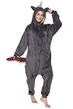 corimori 1852 (Plusieurs Modèles) Combinaison Animal Costume, Grenouillère Polaire Hommes Femmes, Tenue Lounge, Ruby la Licorne Punk, Taille 150-160 cm