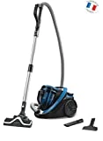 Rowenta RO7611EA Aspirateur sans Sac Silence Force Cyclonic 4A AAAA Silencieux 67dB Tous types de Sols Tapis 750W Bleu