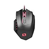 Lioncast LM30 Souris Gaming Mouse Ergonomique (USB, Jouer, Touch buttons, Roue, Laser, PC)