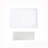 Topideal 2 en 1 Mat givré Coque rigide pour MacBook Unibody Blanc 33 cm 33 cm (modèle : A1342 à partir d'octobre 2009) + clavier Coque, plastique, claire, 13' (33 cm)