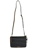 Fossil Devon Sac porté épaule Noir/Blanc