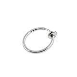 8MM de diam?tre - calibre 16 316L chirurgical acier ressort Action faux nez Piercing anneau