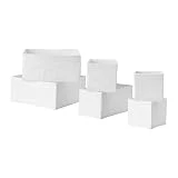 IKEA - Ensemble De 6 Boîtes De Rangement Skubb en 3 Tailles Différentes - Blanc