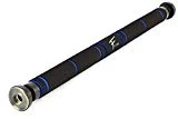 Fitem Barre de Traction Noir - Barre de Porte - Pull up Bar - Chin up Bar - Barre de Musculation Haut du Corps - Acier Solide Supporte jusqu'à 130kg