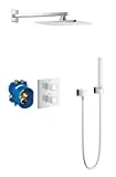 GROHE 34506000 Pack Encastré Thermostatique 2 Sorties, Grohtherm Cube, Chromé (Import Allemagne)