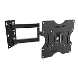 RICOO Support ecran PC et ordinateur R02 Meuble TV Suspendu Mural bras télé articulé Orientable Inclinable 3D OLED LED LCD 4K incurvé fixation murale max VESA 200x200 universel pour televiseur
