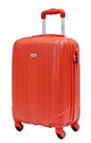 Valise Cabine 55cm - ALISTAIR Airo - ABS Ultra légère et résistante - Marque française - Garantie 2 Ans - SAV en France (Rouge)