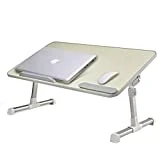 MAPUX Table Multifonctions réglable en hauteur et en angle Table réglable pour ordinateur portable Table Notebook livres table pour canapé, lit, terrasse, balcon, jardin, etc.