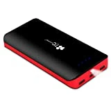 EC Technology Batterie Externe 22400mAh Power Bank Ultra Haute Capacité 3 ports USB Auto IC Sortie Portable Chargeur Compatible avec iPhone Samsung Galaxy et Autres Smartphones Noir et Rouge.