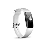 Fitbit Inspire HR, Bracelet pour la forme au quotidien avec suivi continu de la fréquence cardiaque, Blanc/Noir