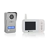 Smartwares VD38W Portier vidéo sans fil, 120 mètres de portée