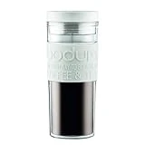 BODUM - 11685-913S - Travel Mug à Double Paroi en Plastique - couvercle à Vis hermétique - 0.45 L