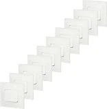Legrand LEG200253 Lot de 10 interrupteurs ou va-et-vient Neptune, 3680 W, 230 V, Blanc