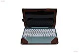 mCoque Etui en PU cuir de haute qualité pour Asus Transformer Book T100TA série (y compris un clavier étui à part) - Brun