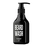 BARBMAN : Shampoing à Barbe (200ml) au Bois de Santal, nettoie visage et barbe en profondeur au quotidien, Cadeau idéal pour homme Barbu.