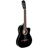Stagg C546TCE BK Guitare électro-acoustique Classique Nylon Noire