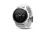 Garmin Fēnix 5S - Montre GPS Multisports Outdoor - Silver avec Bracelet Blanc Carrara