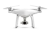 DJI Phantom 4 (Version UE) - Drone Quadricoptère avec Caméra - Offre 30-Min de Vol - Caméra 4K - Photos & Vidéos HD - Design Élégant - 5 Capteurs Optiques - Radiocommande avec Support Mobile